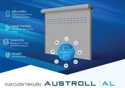 Cửa cuốn nan nhôm Austdoors Tấm liền - Austroll